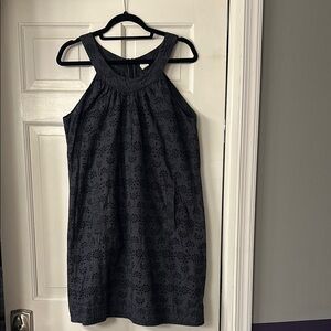 J. Crew Gray Halter Sheath Mini Dress